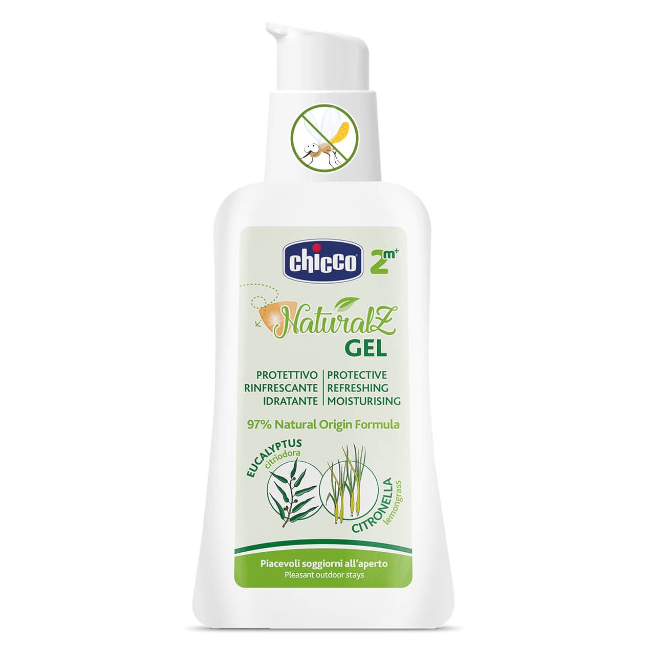 Гель захисний від комарів Chicco Naturalz, 60 мл