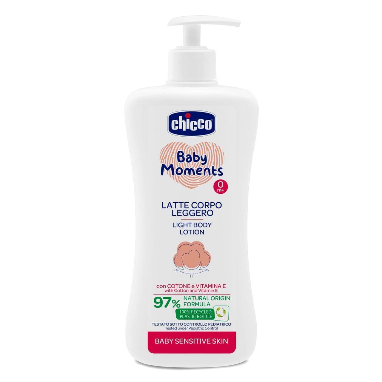 Лосьйон для тіла Chicco Baby Moments для чутливої шкіри, 500 мл