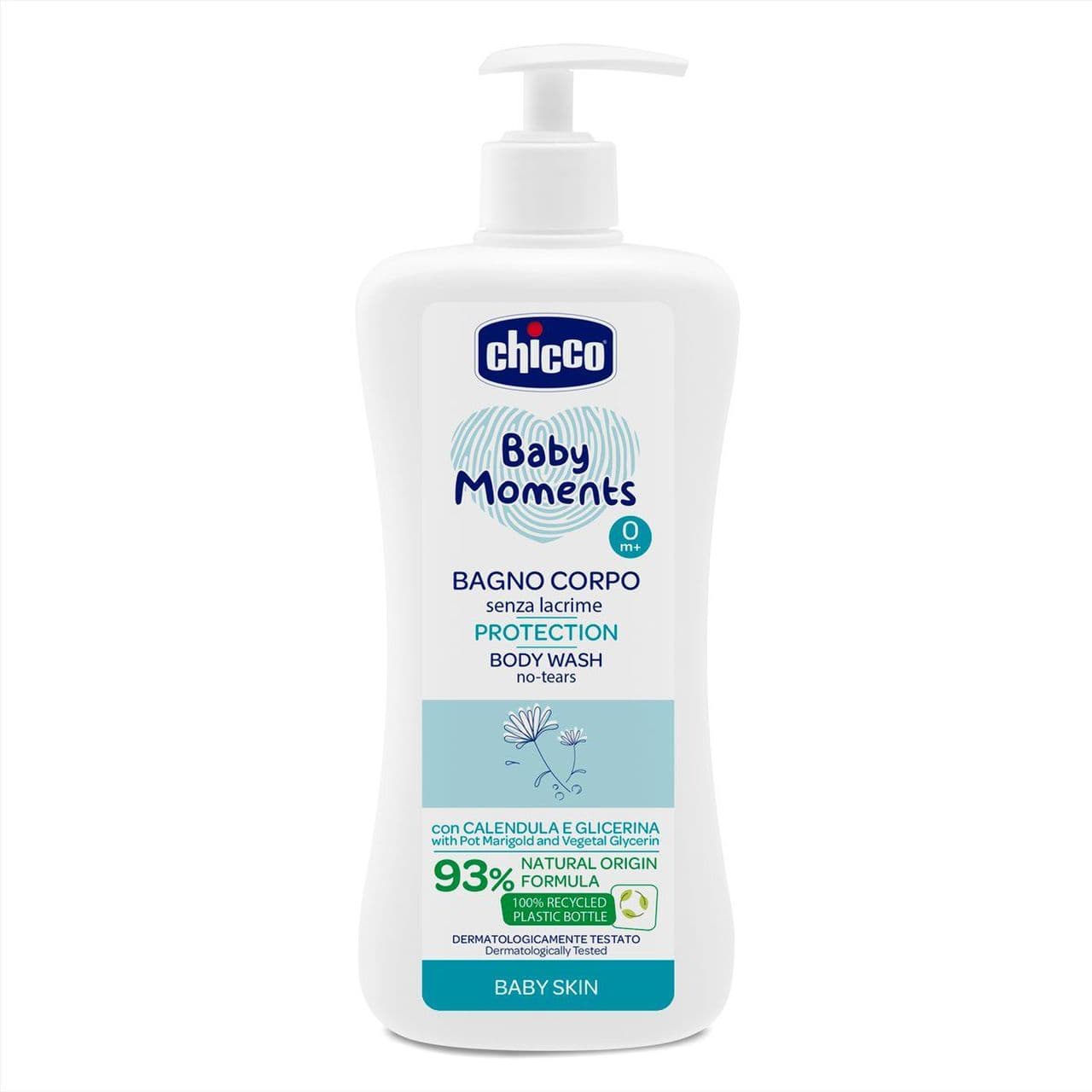 Гель для купання з екстрактом календули Chicco Baby Moments Без сліз, 500 мл