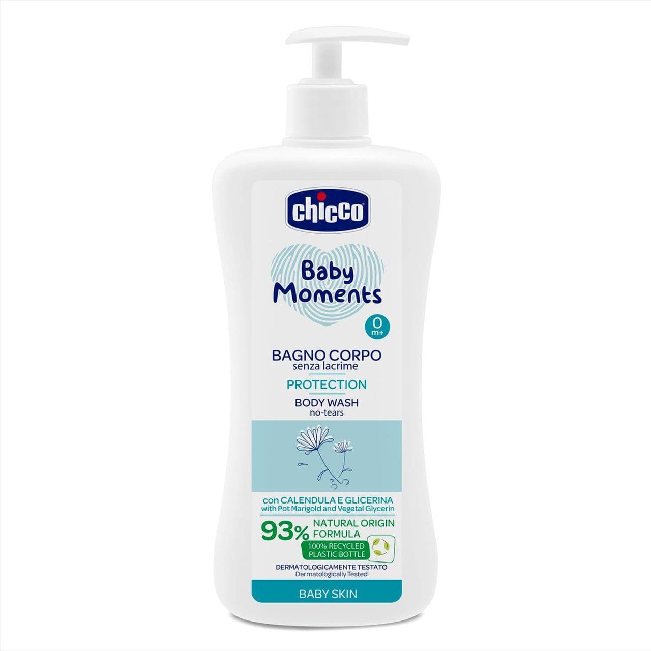 Гель для купання з екстрактом календули Chicco Baby Moments Без сліз, 750 мл